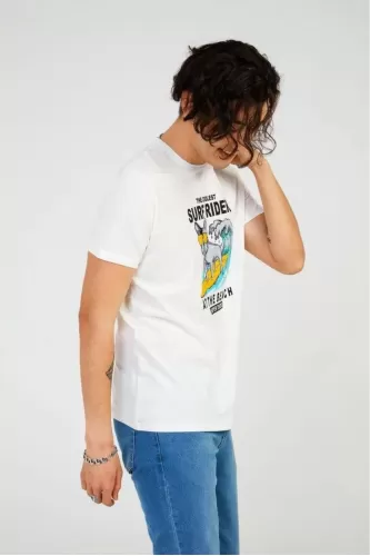 The Crow Surf Tee Tişört - Kırık Beyaz