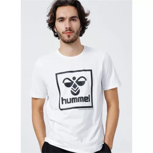 Hummel Erkek T-Shirt- Beyaz