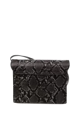 Vero Moda Yılan Desenli Kadın Clutch / El Çantası - Gri