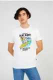 The Crow Surf Tee Tişört - Kırık Beyaz