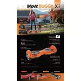 Voit Buggy X3 Smart Self Balance Elektrikli KayKay-Siyah/Kırmızı