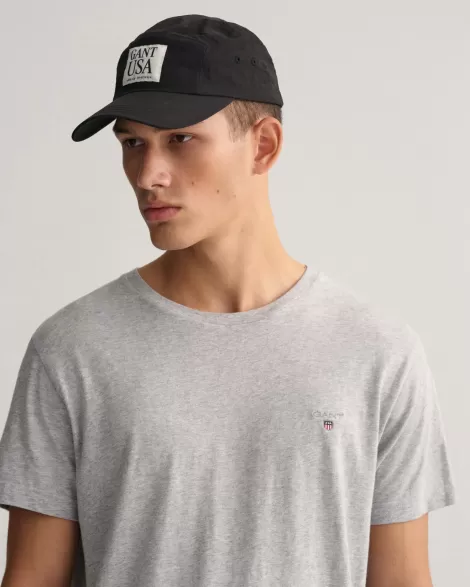 GANT Erkek Gri Regular Fit Bisiklet Yaka T-shirt