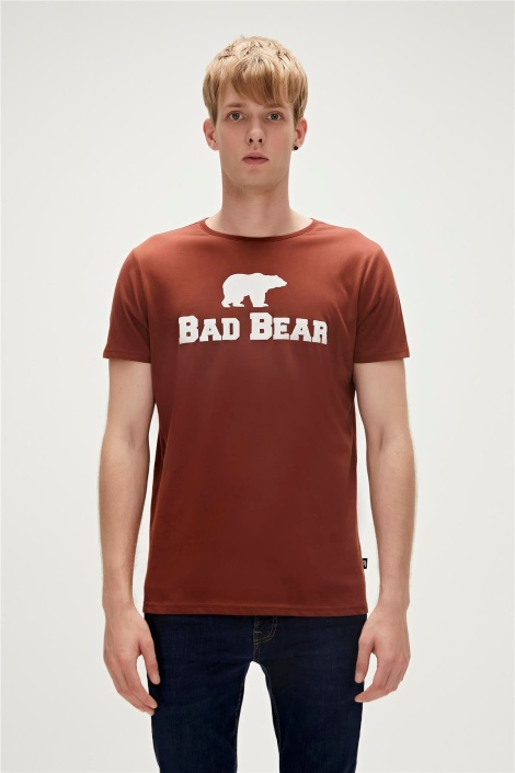 Bad Bear Tee Bisiklet Yaka Erkek Tişört - Kiremit