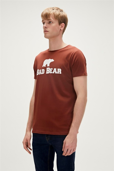 Bad Bear Tee Bisiklet Yaka Erkek Tişört - Kiremit