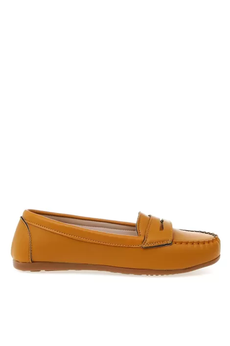 Limon Samos Kadın Loafer - Hardal