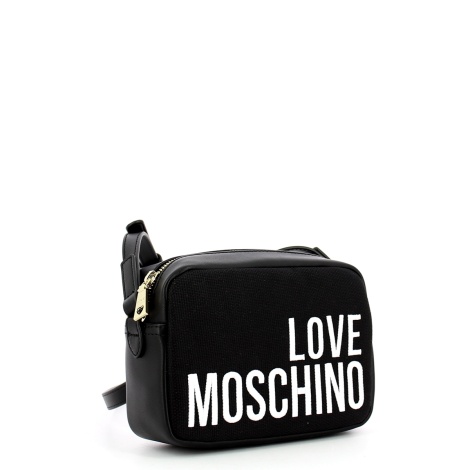 LOVE Moschino Kadın Canvas Çapraz Çanta - Siyah