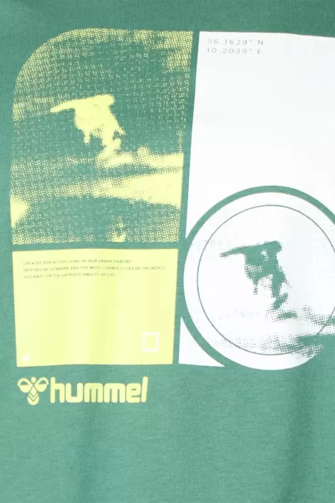 Hummel Zimmer Erkek T-sihrt - Yeşil