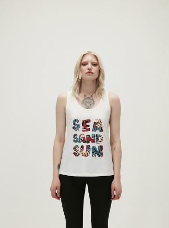 Bad Bear Kadın Sea Sand Sun Tank-Top - Kırık Beyaz