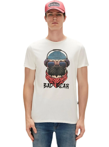 Bad Bear Reckless 3D Tişört - Beyaz