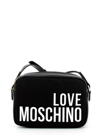 LOVE Moschino Kadın Canvas Çapraz Çanta - Siyah