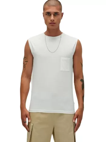 Bad Bear Tribe Tank-top Off-white Beyaz Erkek Atlet