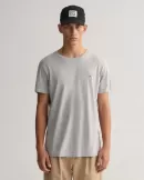 GANT Erkek Gri Regular Fit Bisiklet Yaka T-shirt