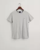 GANT Erkek Gri Regular Fit Bisiklet Yaka T-shirt