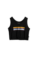 Bad Bear Kadın Raınbow Tank-Top T-shirt - Siyah