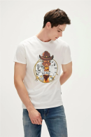 Bad Bear Giraffe T-shirt Off-white Beyaz Baskılı Erkek Tişört – Tarzınızı Konforla Bütünleştirin