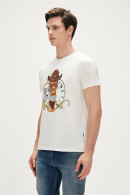 Bad Bear Giraffe T-shirt Off-white Beyaz Baskılı Erkek Tişört – Tarzınızı Konforla Bütünleştirin