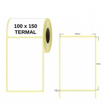 Etiket Termal 100 x 150 250 Lİ Sarım