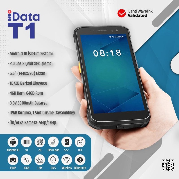 Data T1 Mobile Android El Terminali  Gsm Modeli