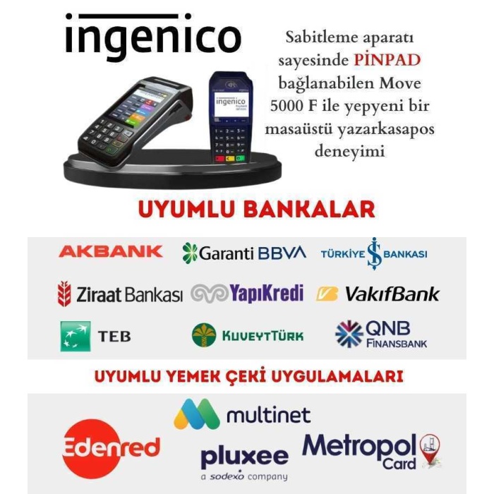 İngenico Move 5000 F Pinpad -Desk 1600