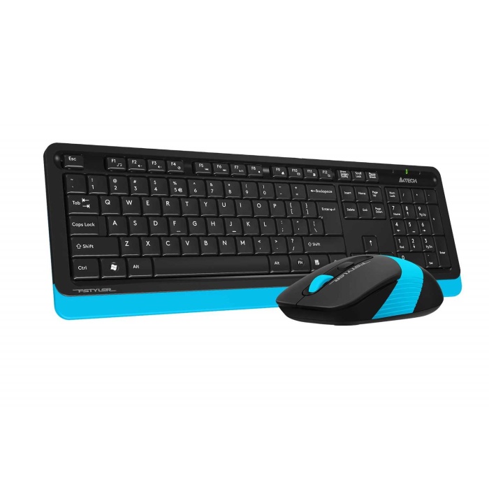 A4-Tech FG1010 Q Klavye Mouse Set Mavi (Kablosuz)