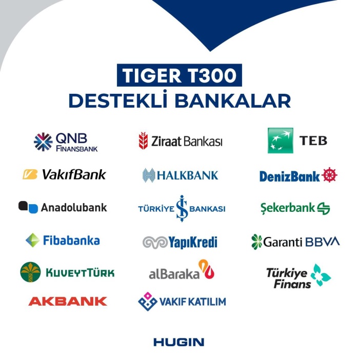 Hugin Tiger 4G T300 Yeni Nesil Yazarkasa Pos  + Şarj Üniteri