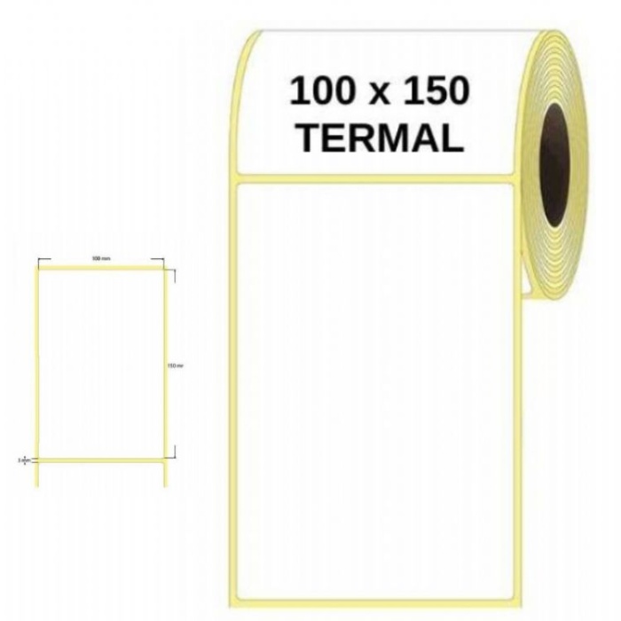 Etiket Termal 100 x 150 250 Lİ Sarım