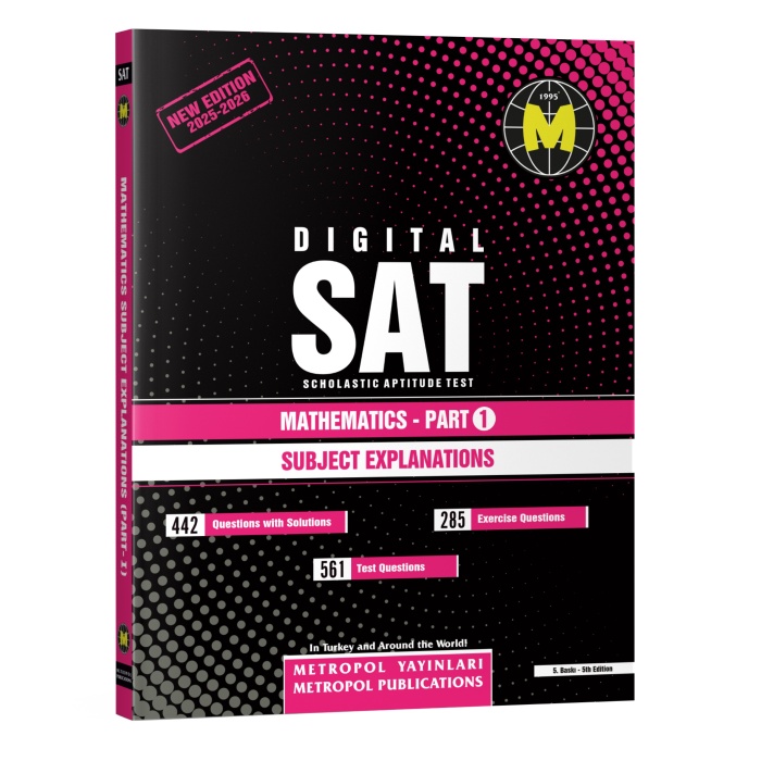 DIGITAL SAT SET-3 (MATHEMATICHS PART 1-2 BOOKS SET)