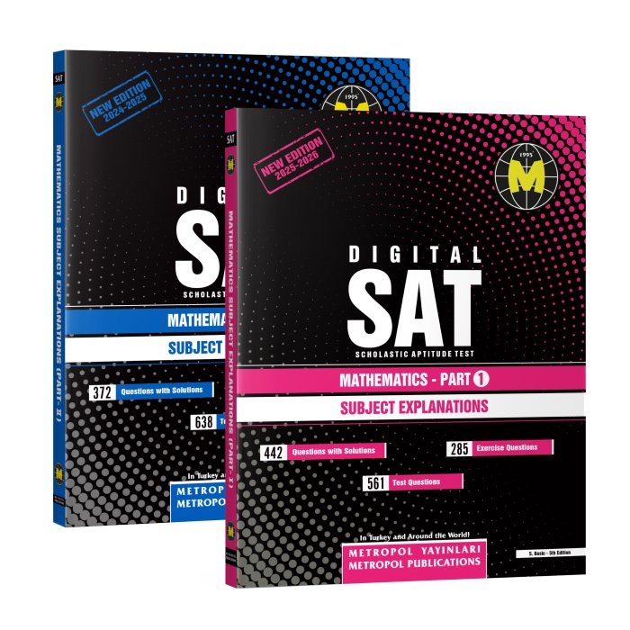 DIGITAL SAT SET-3 (MATHEMATICHS PART 1-2 BOOKS SET)