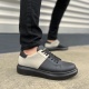 JY151 Boost Bağcıklı Cilt Süet Erkek Günlük Sneaker Ayakkabı CSST - Siyah/Gri