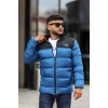 TNF İçi Elyaf Dolum Şişme Mont Mavi