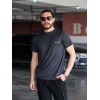 CLB Nefes Alan Kumaş T-shirt Antrasit