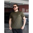 CLB Nefes Alan Kumaş T-shirt Haki