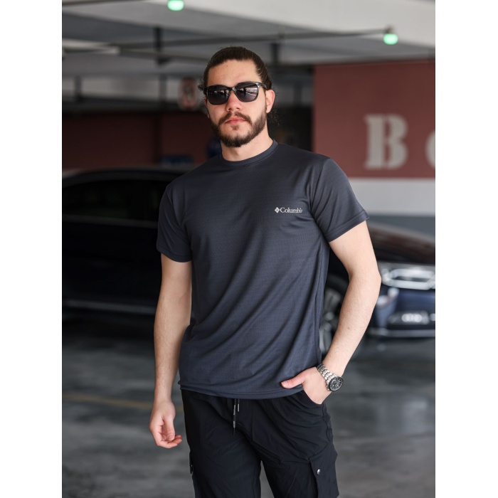 CLB Nefes Alan Kumaş T-shirt Antrasit