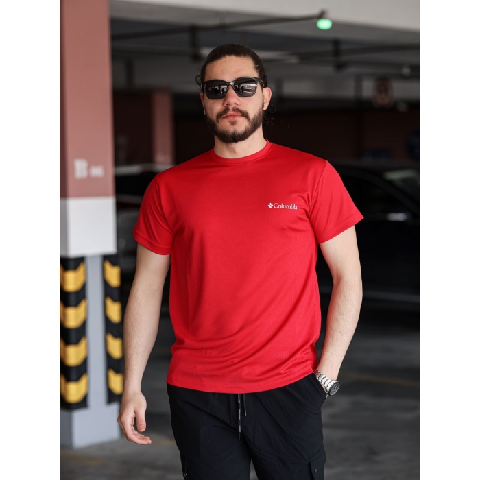 CLB Nefes Alan Kumaş T-shirt Kırmızı