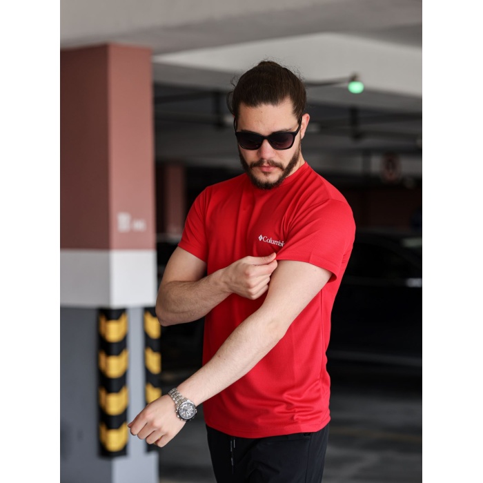 CLB Nefes Alan Kumaş T-shirt Kırmızı