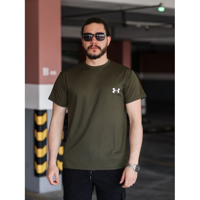 UA Nefes Alan Kumaş T-shirt Haki