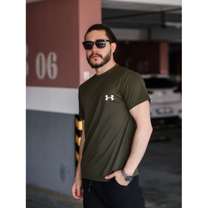 UA Nefes Alan Kumaş T-shirt Haki