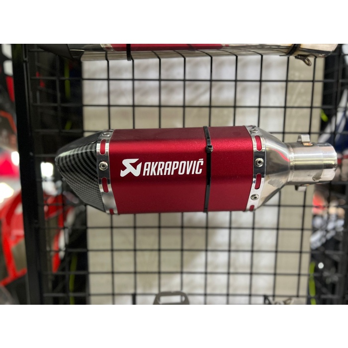 Akrapovic Kırmızı  Performans Egzoz Susturuculu