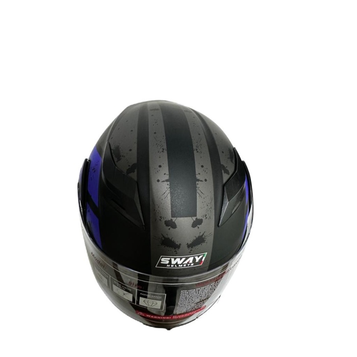 Sway Kask Çene Açılır 902 Mavi