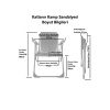 Natura 2 Adet Kamp Sandalyesi Piknik Sandalye Lacivert + Katlanır MDF Masa