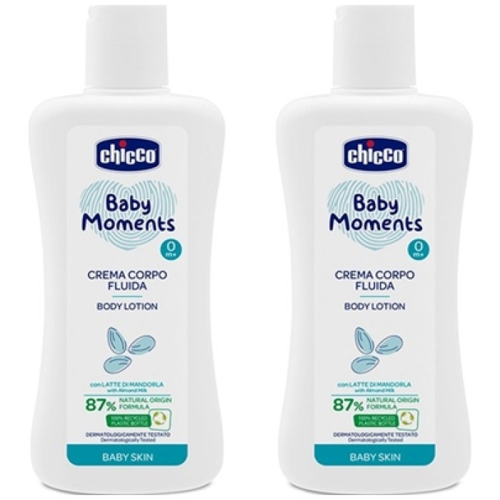 Chicco Baby Moments Doğal Vücut Losyonu 200ML 2 Adet