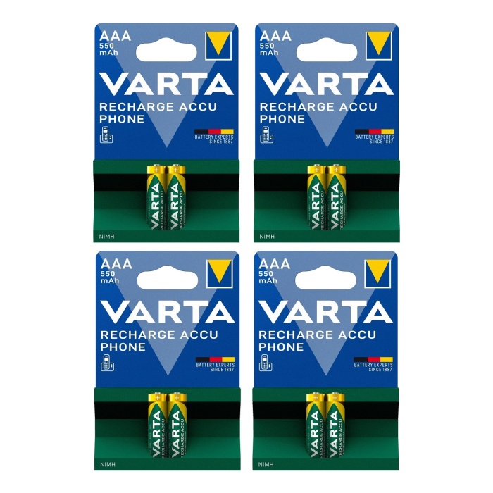 Varta Şarjlı 550 Mah 2li İnce Pil 4 Paket