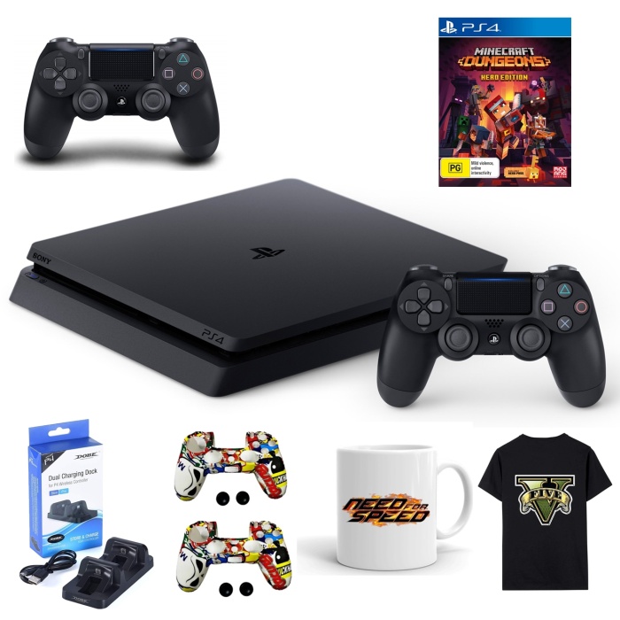 Sony Playstation 4 1TB + 2 Adet Dualshock 4 + Minecraft **Teşhir**Ürünü**