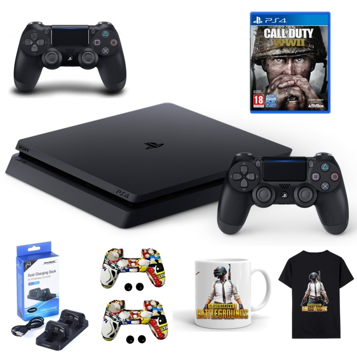 Sony Playstation 4 1TB + 2 Adet Dualshock 4 + Call of duty  **Teşhir**Ürünü**