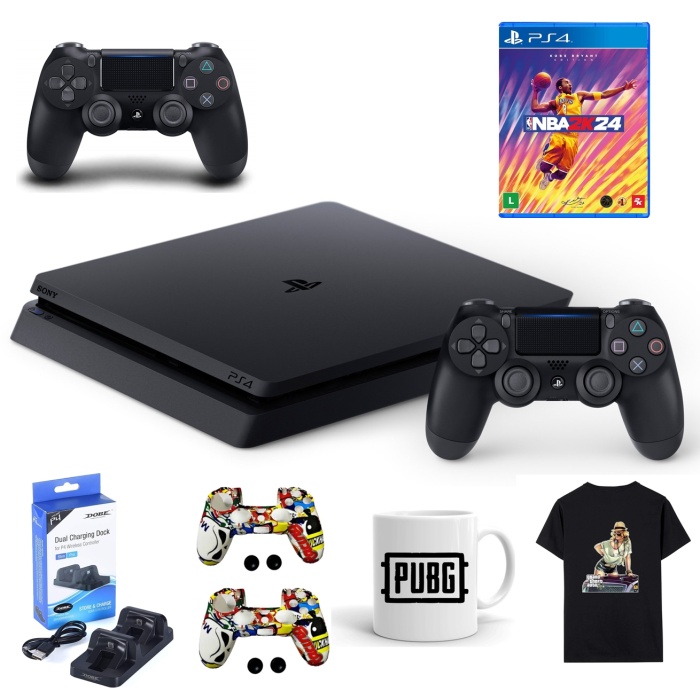 Sony Playstation 4 500gb + 2 Adet Dualshock 4 + NBA2K24  **Teşhir**Ürünü**