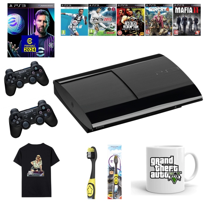 Sony Ps3 320gb + 2 adet gamepad + 30 Adet Spor, Strateji, Yarış oyunu **Teşhir**Ürünü**