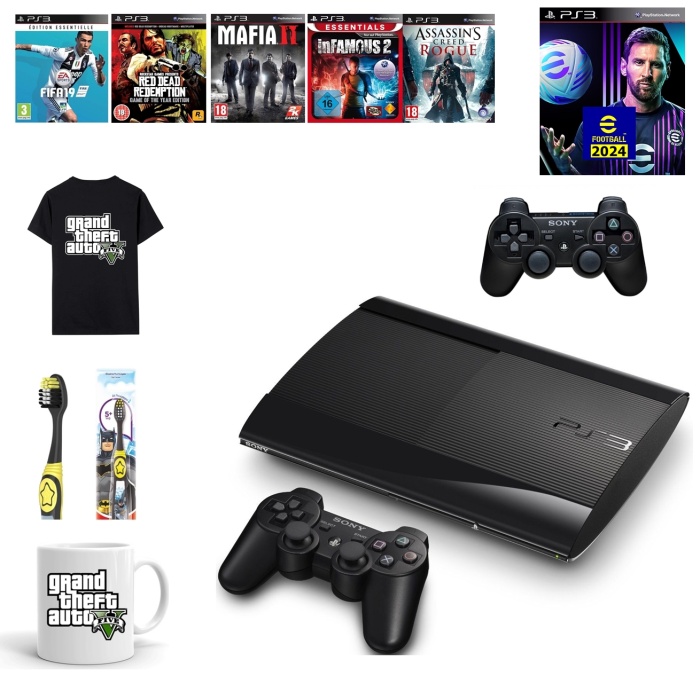 Sony Ps3 320gb + 2 adet gamepad + 30 Adet Spor, Hikaye, Dövüş oyunu **Teşhir**Ürünü**