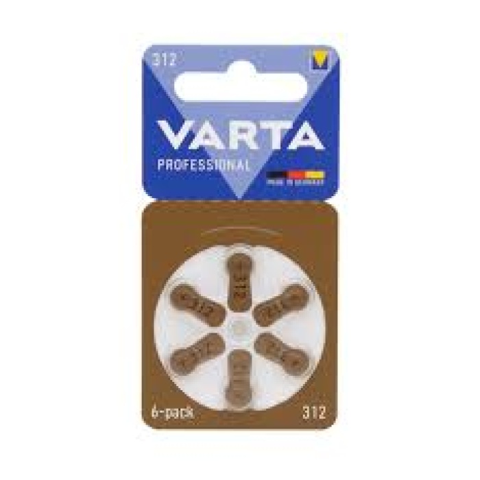 Varta Düğme Pil 6lı İşitme Cihazı Pili No;312