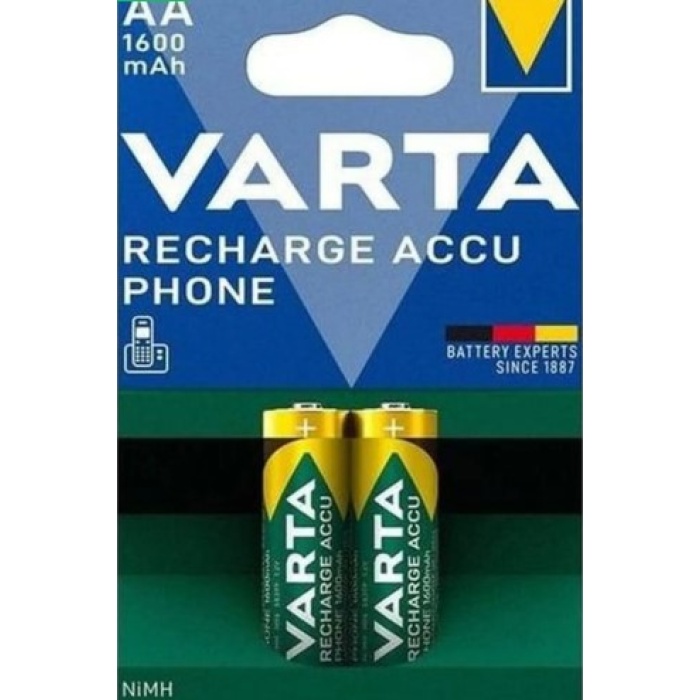 Varta Şarj Edilebilir Kalem Pil Aaa 2li 1600 mAh