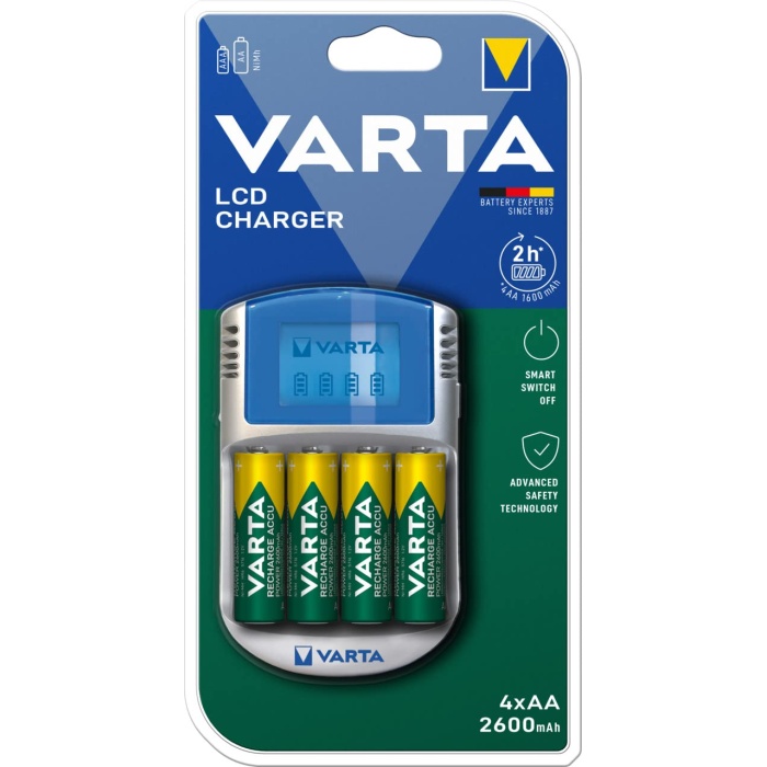 Varta Lcd Charger 4xaa 2600 mAh